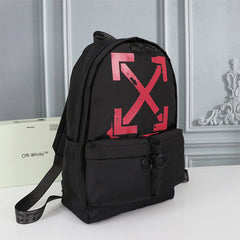 Off White Red Arrows Printed Backpack