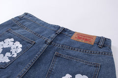 Denim Tears Cotton Wreath Jean Short Blue