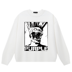 Purple Brand Logo Printed Sweatshirts