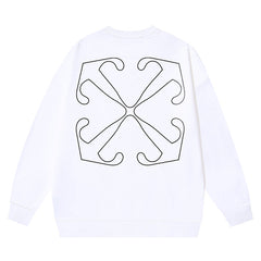 Off White Off Stitch Skate Cotton Sweatshirt