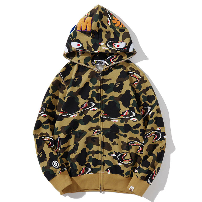 BAPE Shark 1st Camo Shark Zip Hoodie – VPOOX