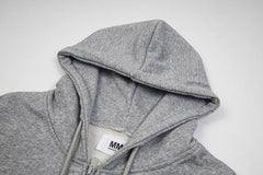 Maison Margiela Printed Logo Zip Up Hoodie