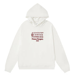 Maison Margiela Numbers Print Hoodie