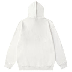 Maison Margiela Cotton Numbers Tape Print Hoodie