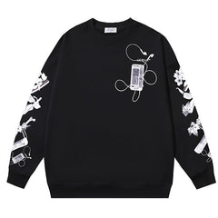 Off White Logo-Print Cotton Sweatshirts