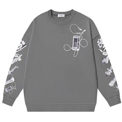 Off White Logo-Print Cotton Sweatshirts