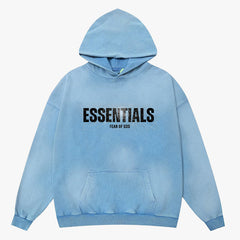 Fear Of God Essentials Boys Letter Pattern Hoodie