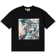 Gallery Dept. Printed T-shirt Black / Apricot