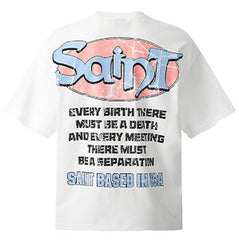 Saint Michael Skeleton Print T-Shirts