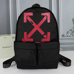 Off White Red Arrows Printed Backpack